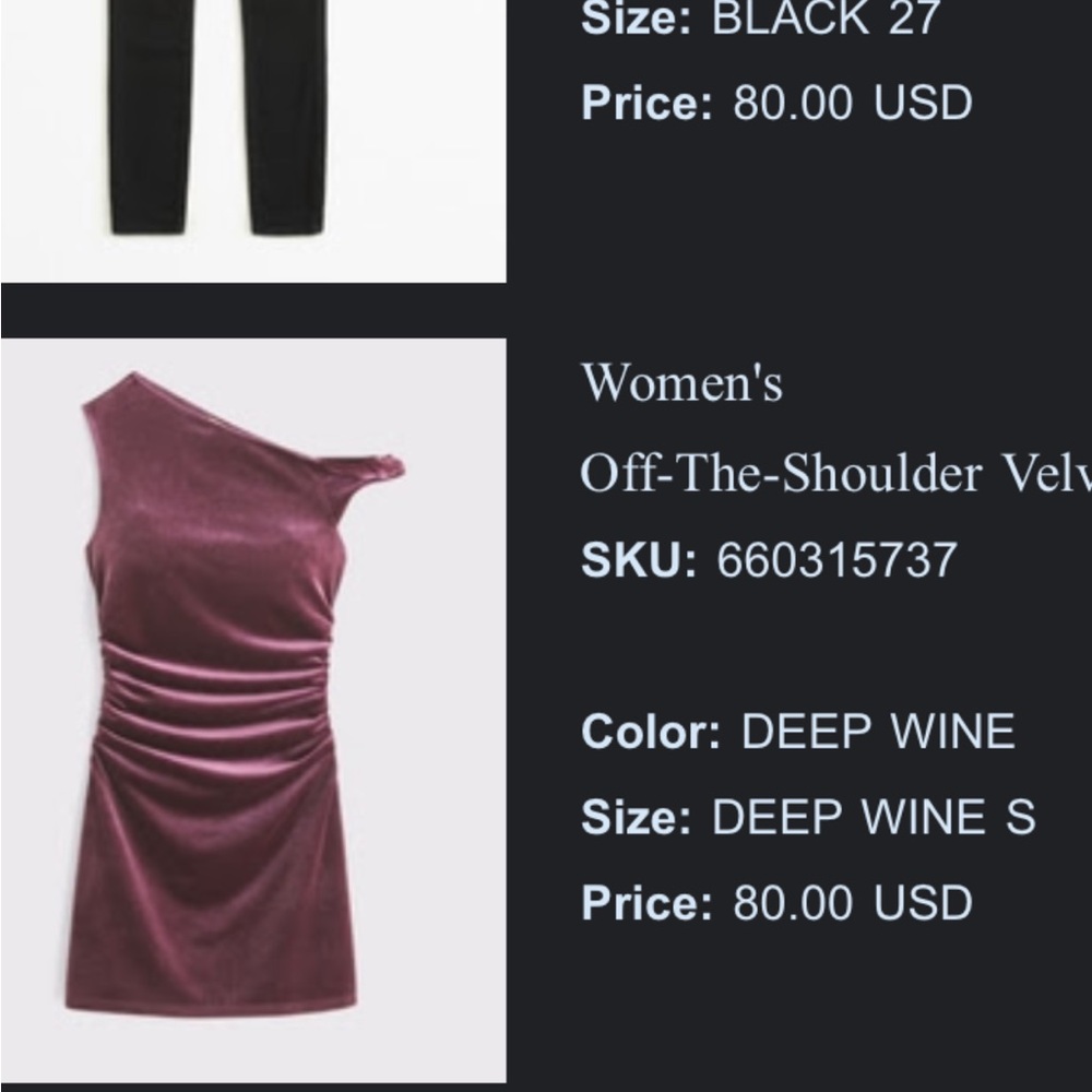 Abercrombie & Fitch One Shoulder Wine Dress